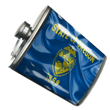 

NEONBLOND Flask Oregon 3D Flag region: America (USA)