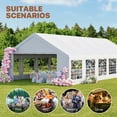 thumbnail image 5 of Clouddwell Wedding & Event Tent, 30x20 FT White Canopy with Removable Sidewalls, Waterproof Party Tent for Outdoor Gatherings, BBQ, Birthday, Camping, 5 of 5