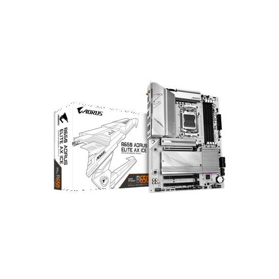 Aorus B650 AORUS ELITE AX ICE Gaming Desktop Motherboard - AMD B650 Chipset - Socket AM5 - ATX (b650aoruseliteaxice)