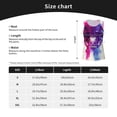 thumbnail image 5 of Gukieu Dual Skulls Colorful Fusion Print Women's Quick-drying Fitness Vest, Round Neck Sleeveless Fitness T-shirt, Suitable for Yoga, Sports-X-Large, 5 of 7