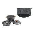 thumbnail image 2 of colaxi Camping Soup Pot Picnic Stockpot Portable Cookware with Lid Lightweight Tableware Kitchen Utensils with Steamer for Traveling, 2 of 10