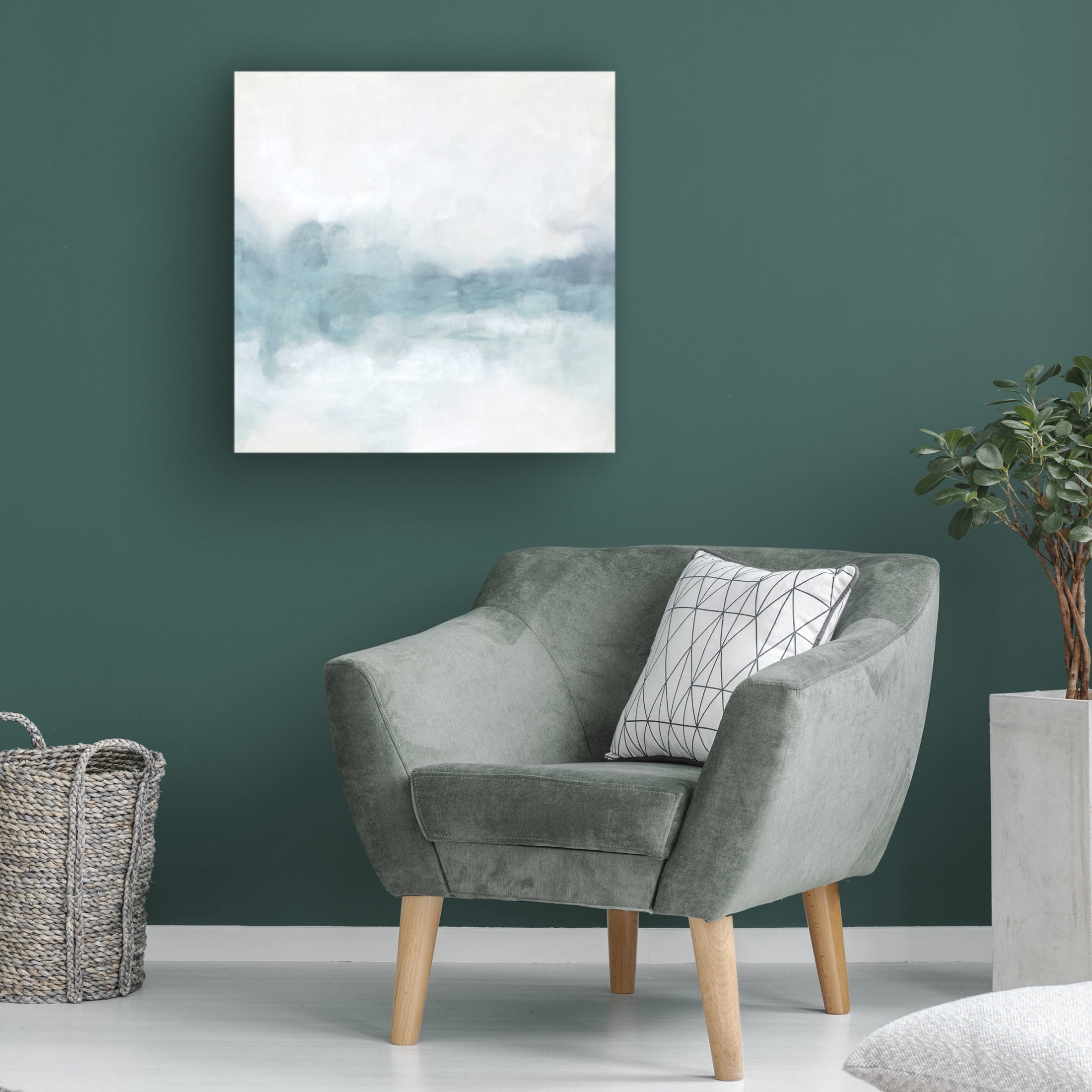 Trademark Fine Art June Erica Vess  Moody Blue Mist I Canvas Wall Art