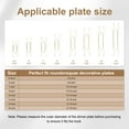 thumbnail image 6 of 4pcs Plate Hanger, 6 Inches Universal Stainless Steel Invisible Plate Hangers for the Wall W-shaped Holder with Traceless Nail for Decorations, Golden, 6 of 7