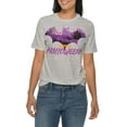 thumbnail image 3 of Halloween Bat Graphic Design Ring Spun Combed Cotton Short Sleeve Deluxe Jersey T-Shirt - Heather Grey XL, 3 of 4