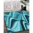 thumbnail image 2 of Ahgly Company Indoor Rectangle Patterned Dark Cyan Green Area Rugs, 5' x 7', 2 of 6