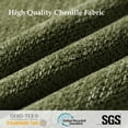 thumbnail image 6 of Aemeios Upholstered Chenille Oversized Accent Armchairs with Ottoman and Side Pocket Set of 2, Green, 6 of 7