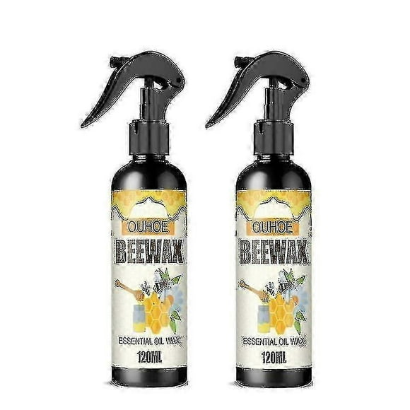 2pcs Furniture Beeswax Spray Furniture Floor Care Polish Waterproof An