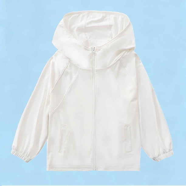 Chaquetas y abrigos casuales con capucha de manga larga para niños y niñas, ropa de verano con protección solar, holgada y transpirable, tops para niños