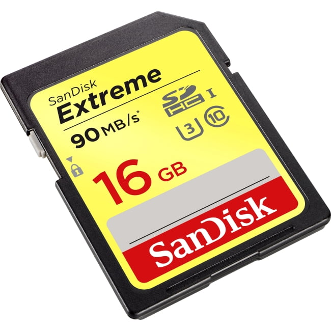 U3 SanDisk Extreme Scheda di Memoria SDHC da 16 GB fino a 90 MB/sec Classe 10