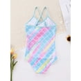 thumbnail image 5 of Usaibhir Girls One Piece Swimsuits Hawaiian Ruffle Swimwear Beach Bathing Suit 4-12 Years, 5 of 12