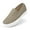 Gray-brown, variant on Womens Slip on Sneakers Comfortable Walking Shoes Memory Foam Loafers in Grey