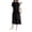 Noirnoir, variant on Women's Midi Dress Round Neck Casual with Pockets Full Size Plus Size Polyester 98% Elastane 2% Everyday wear