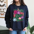 thumbnail image 4 of EcoLoom Boho No Rain No Flowers Long Sleeve Unisex Midweight Crewneck Sweatshirt, 4 of 4