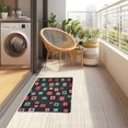 thumbnail image 4 of Yayeee Doormat for Inside 20"x32" Absorbent Low-Profile Washable Non-Slip Rubber Backed Entryway Rug, Red Block Pattern, 4 of 8