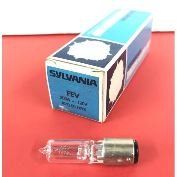 RHEA- Fev 200W 120V T4 Ba15D Photo Stage Projection Light Bulb Studio Lamp Syl 54441