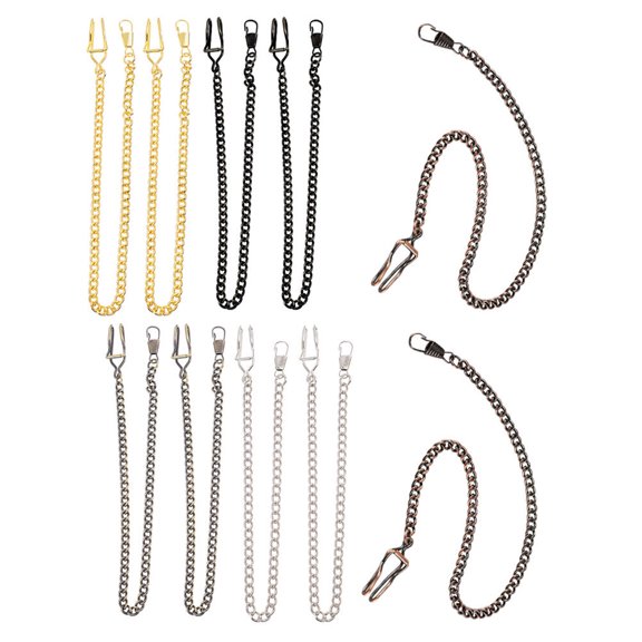 Pocket Watch Chain 10 Pcs Watches Hanging Vest Necklaces Chains Costume Silver Tank Top Alloy Student