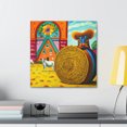 thumbnail image 4 of Hay Bales in Bloom - Canvas, 4 of 10