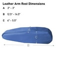 thumbnail image 4 of FH Group Faux Leather Auto Armrest Cover for Cars, Vans, Set of 2 SUV - Blue, 4 of 4
