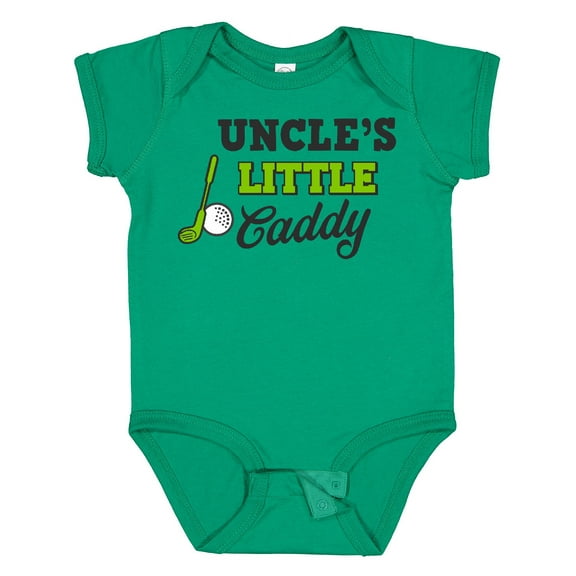 Inktastic Uncles Little Caddy with Golf Club and Ball Boys or Girls Baby Bodysuit
