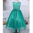 thumbnail image 6 of HULIJA Flower Girl Dresses Sequin Lace Mesh Pageant Dress Wedding Bridesmaid Dress Ball Gowns Green 12, 6 of 7