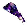 thumbnail image 4 of DORKASM Halloween Scrub Caps Women Caps Working Adjustable Tie Back Hats Purple One Size, 4 of 6