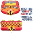 thumbnail image 3 of Sunny & Fun Towable Water Tube, 2 Seats, Red Waterskiing Towables, 3 of 5
