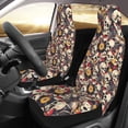 thumbnail image 2 of Pofeuu rock Skull record artist Print Automotive Car Seat Covers Flat Cloth Full Set Seat Covers,Car Seat Covers front seats for Cars Trucks and SUVs(Two packs), 2 of 7