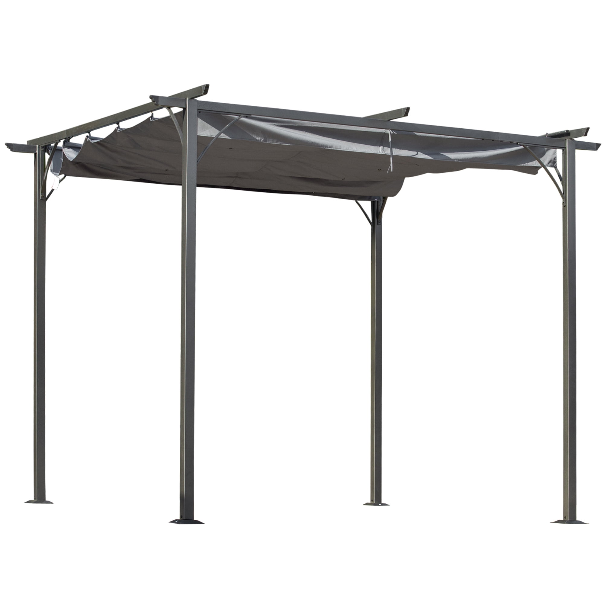 Gardens Brown Includes Ground Studs and Expansion Screws Outdoor Pergola with Sun and Rain-Proof Canopy Patios HAPPATIO 10' X 13' Pergola Retractable Pergola Canopy for Backyards 