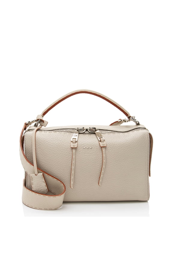 Pre-Owned Fendi Selleria Leather Lei Boston Bag