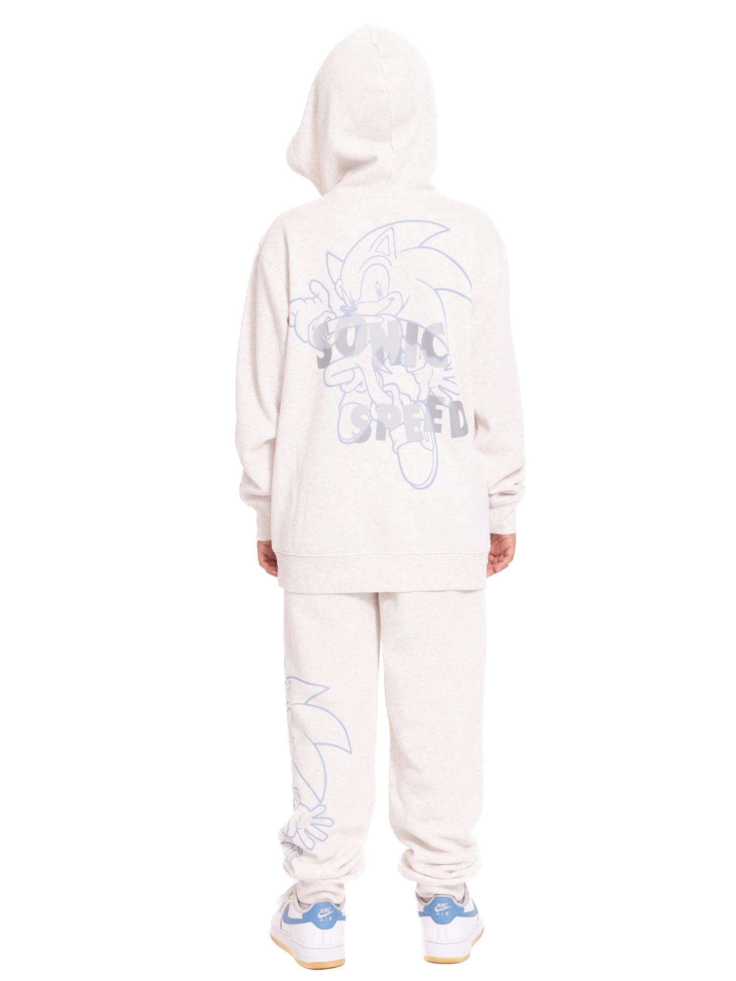 Sonic the Hedgehog Boy's Graphic Hoodie with Matching Jogger Pant, 2 Piece Set, Sizes 4-16