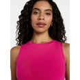 thumbnail image 3 of Time and Tru Women’s Sleeveless Knit Swing Dress, Sizes XS-XXXL, 3 of 5