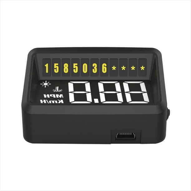 Pantalla Frontal para Coche HUD, Proyector, OBD2, Ordenador de Conducción, Temperatura, Velocímetro Digital, Accesorios.