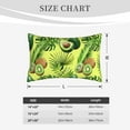 thumbnail image 6 of Balery Kiwi and Avocado Bedding Queen Pillow Cases - Envelope Closure - Soft Brushed Microfiber Fabric - Shrinkage and Fade Resistant Pillow Cases-20"x30", 6 of 9
