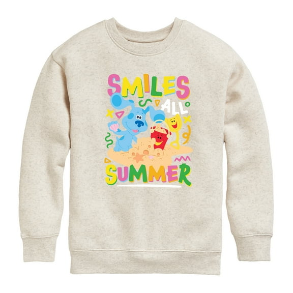 Blue's Clues & You! - Smiles All Summer - Toddler & Youth Crewneck Fleece Sweatshirt