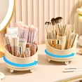 thumbnail image 4 of Teissuly 360 Degree Rotating Makeup Organizer Clear Cosmetic Storage Holder Tray With Compartment Makeup Brush Lip Gloss Organizer Case Bathroom Cabinet Vanity Desktop Teissuly WER202312140787, 4 of 6