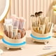 thumbnail image 4 of Organizador de Maquillaje Giratorio 360°, Bandeja Transparente para Cosméticos con Compartimentos, Organizador de Brochas de Maquillaje y Brillo Labial, Estuche para Tocador o Armario de Baño., 4 of 6