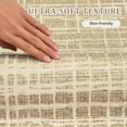 thumbnail image 4 of Hasoo Washable 8' x 10' Modern Geometric Grid Area Rug for Living Room Soft Indoor Carpet, Camel, 4 of 7