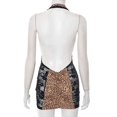 thumbnail image 6 of Leopard Print Bodycon Mini Dress (S, Black), 6 of 6