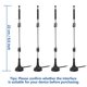 thumbnail image 2 of Antena WiFi Bingfu de doble banda de 9 dBi con base magnética, paquete de 4 unidades, 2 of 6