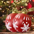 thumbnail image 4 of Bola inflable de Navidad de PVC de 60 cm adornos de bola de soplado de Navidad grande para patio (I) Sywqhk Libre de BPA, 4 of 6