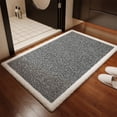 thumbnail image 1 of Non Slip Bathroom Rug Absorbent Floor Mat for Entryway, Bedroom or Bath, Machine Washable, Soft Rubber Backing, 24x16 Inch, 1 of 6