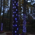thumbnail image 4 of StretchNet Pro Expandable Christmas Net Lights, Tree Wrap Lights - Trunk Wrap Lights, Column Wrap Lights (50 Lights, 20" x 45" Net, Blue Trunk Wrap Lights, Brown Wire)&nbsp;, 4 of 6