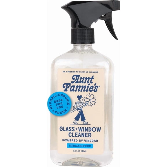 Glass & Window Cleaning Vinegar Spray, Natural Streak-Free Spray, 16.9 Ounces (Pack of 1)
