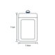 thumbnail image 3 of ID Badge Card Holder Pu Leather Vertical Clip Neck Strap Lanyard Necklace Case, 3 of 3