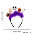 thumbnail image 5 of 1pc, Take Your Halloween Selfies To The Next Level With The Trendiest Cat Bat Pumpkin Headband Photo Props, Halloween Band Halloween Spoof Halloween Headband, Halloween Party Cosplay Supplies, 5 of 5