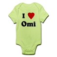 thumbnail image 1 of CafePress - I Love Omi Infant Bodysuit - Baby Light Bodysuit, 1 of 1