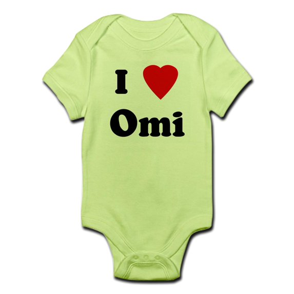 CafePress - I Love Omi Infant Bodysuit - Baby Light Bodysuit