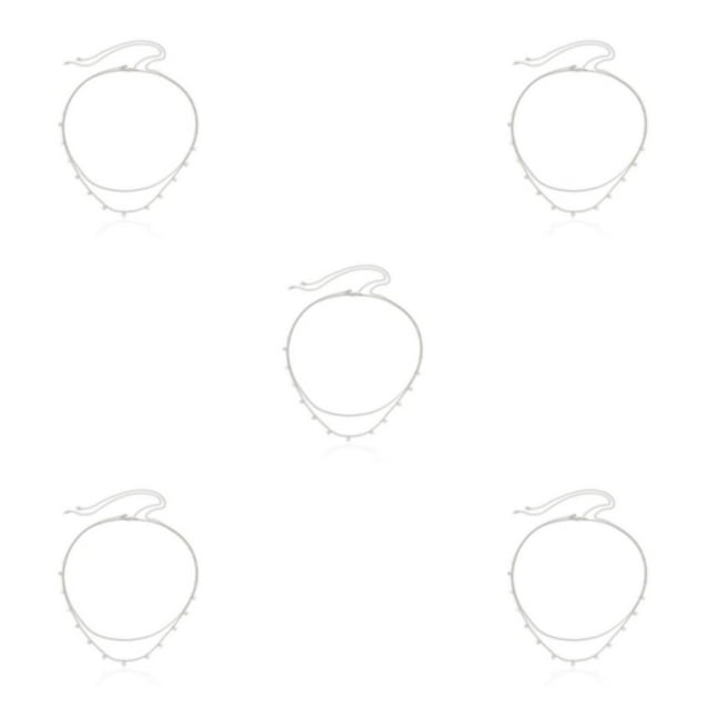relayinert Silver Wide Application Chain Belt For Versatile Dressing Waist Chain Belt Chain Belt Y2K Body Chain 5Set