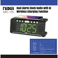 thumbnail image 3 of Naxa Electronics NRC-190 Dual Alarm Clock with Qi Wireless Charging Function, 3 of 6
