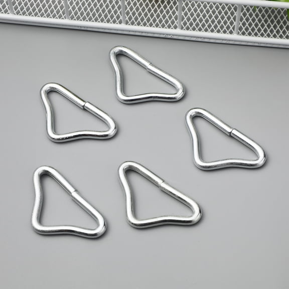 Mersess 20pcs Stainless Steel Triangle Buckles Connectors for Trampoline, Bag, Mat, Craft Replacement Parts